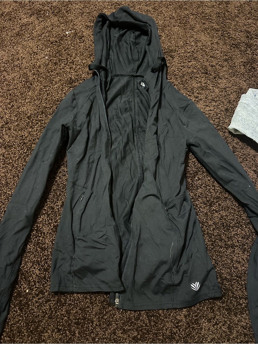 Forever 21 Black Hooded Utility Jacket
